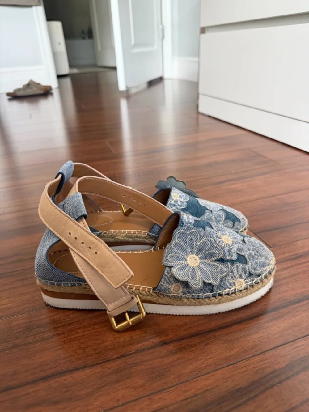 See by Chloe Denim Floral Espadrilles - Picture 3 of 4